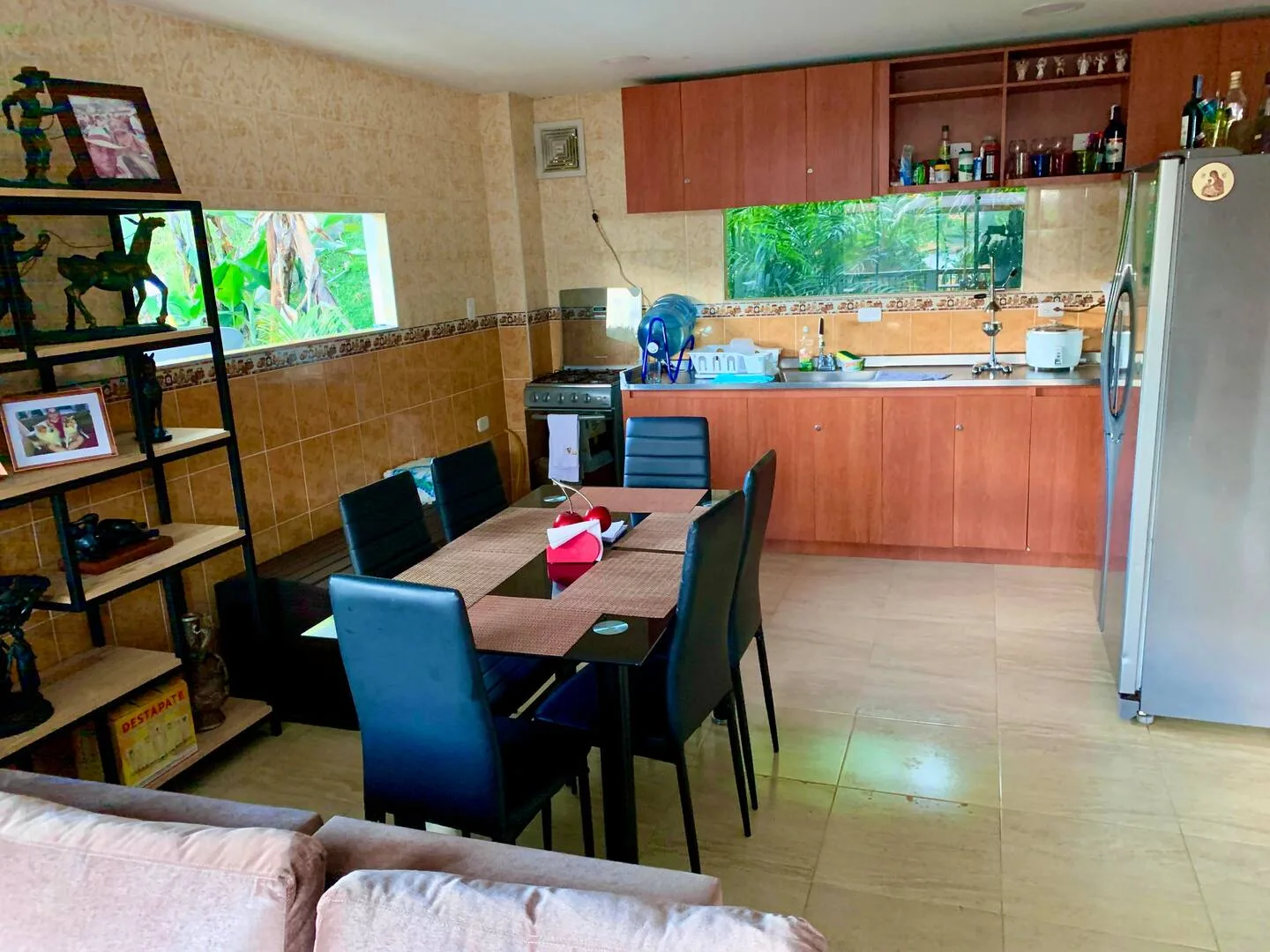 Comedor y cocina abierta